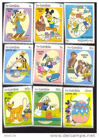 GAMBIA   498-06 MINT NEVER HINGED SET OF STAMPS OF DISNEY  EASTER #  S-145  ( - Disney