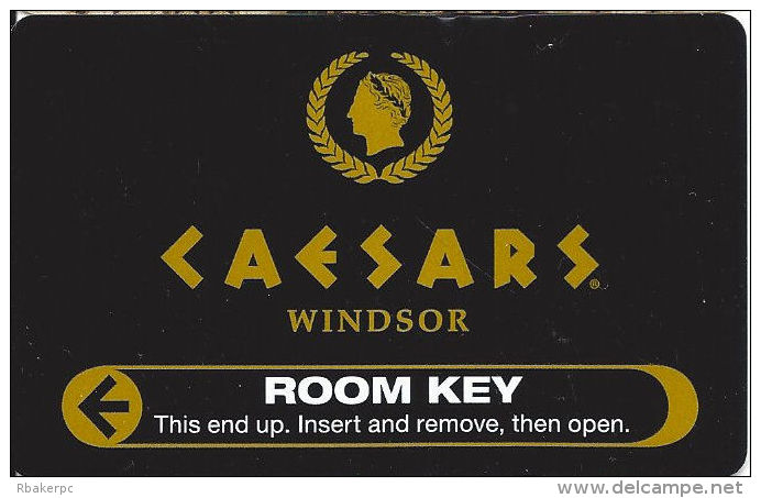 Caesars Windsor Casino Canada - Room Key Card - Hotel Keycards