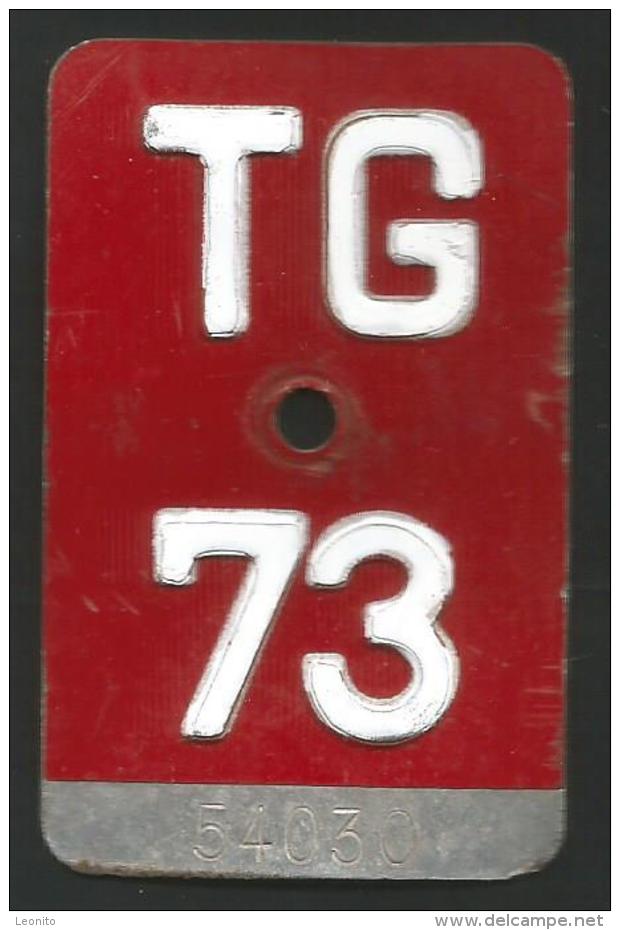 Velonummer Thurgau TG 73 - Placas De Matriculación