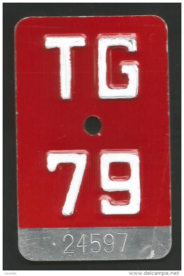 Velonummer Thurgau TG 79 - Plaques D'immatriculation