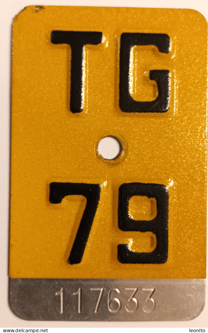 Velonummer Mofanummer Thurgau TG 79 - Number Plates