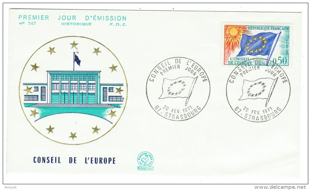 France // Timbres De Service // Y&T 32 FDC 1971 - Briefe U. Dokumente