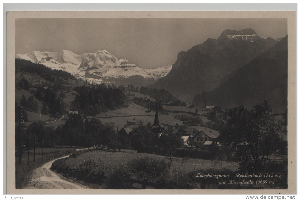 Reichenbach Lötschbergbahn Mit Blüemlisalp - Reichenbach Im Kandertal