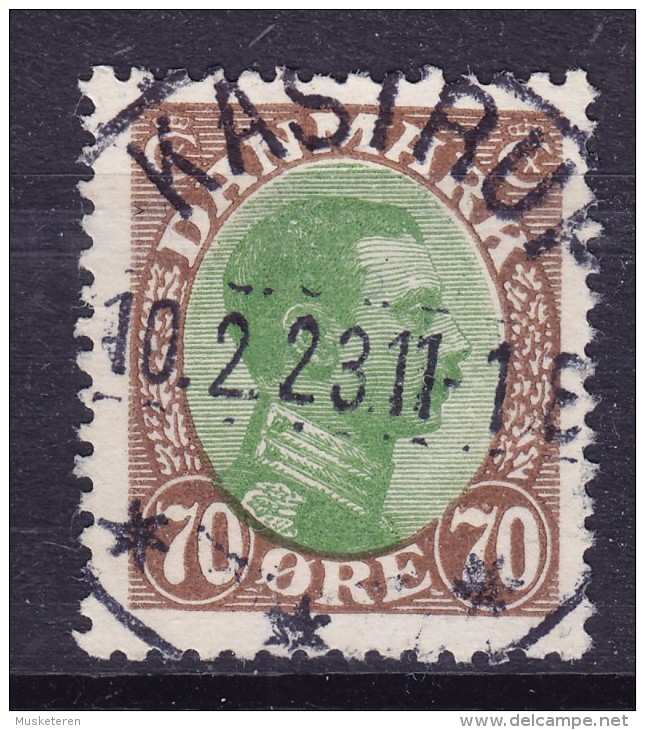 Denmark Mi. 107 (AFA 108) 70 Øre König King Christian X. Deluxe KASTRUP Cancel !! - Gebraucht