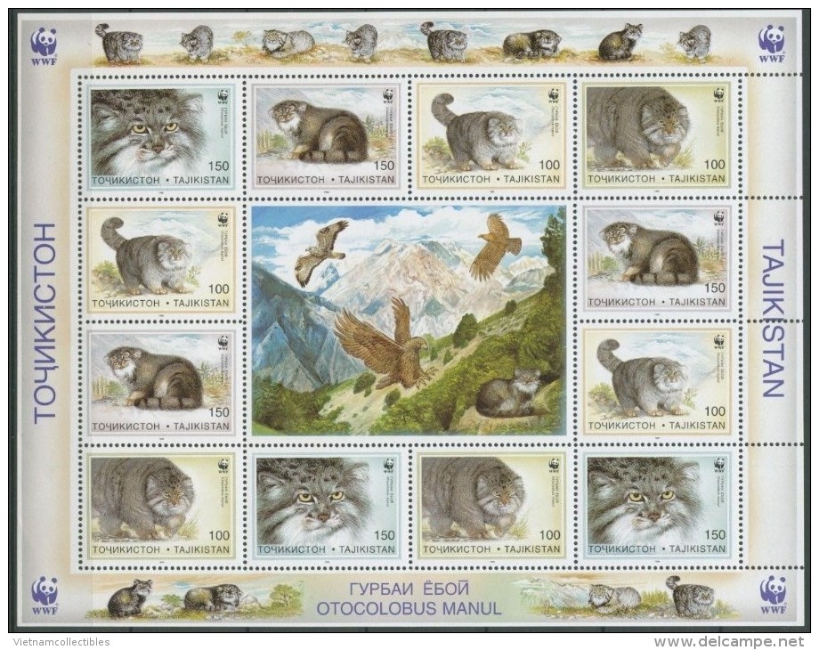 (WWF-198) W.W.F. Tadjikistan / Tajikistan Cat MNH Sheetlet 1996 - Unused Stamps