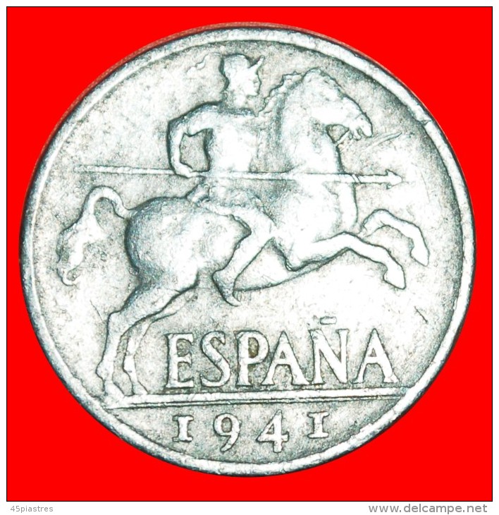 § FRANCO (1936-1975): SPAIN &#9733; 10 CENTIMOS 1941! LOW START&#9733;NO RESERVE! - 10 Centimos