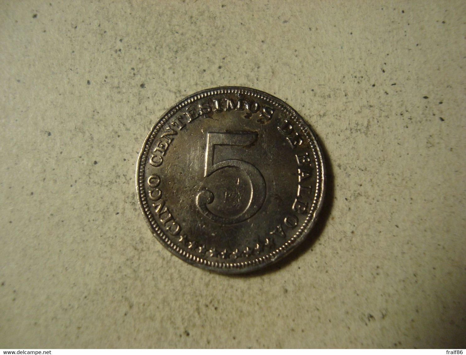 MONNAIE PANAMA 5 CENTESIMOS 1962 - Panamá