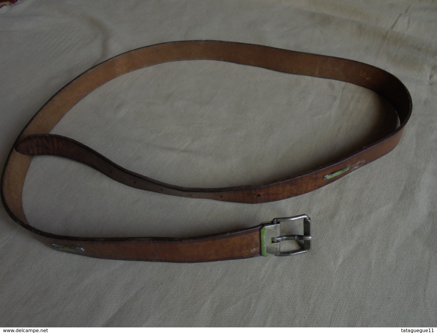 Ancien - Ceinture Cuir Homme Grande Taille - Broekriemen En Gespen