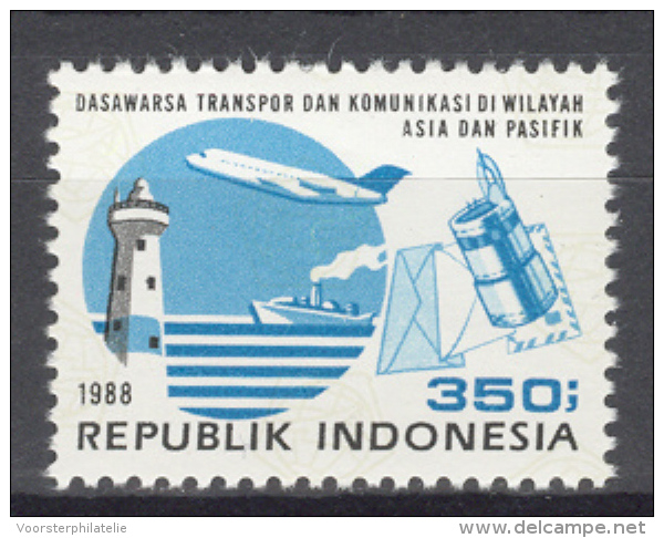 INDONESIA  1988 ZBL 1350 AIRPLANE MNH ** NEUF VERY FINE - Indonésie