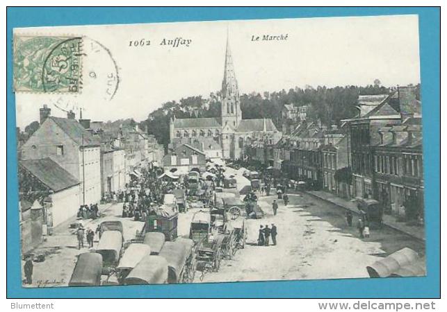 CPA 1062 - Métier Marchands Ambulants Le Marché AUFFRAY 76 - Auffay