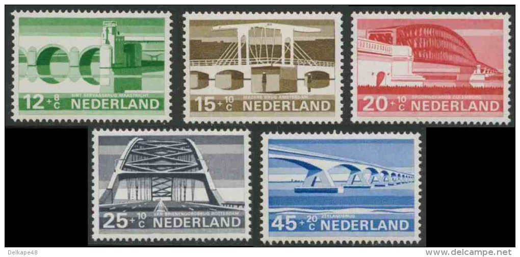 Nederland Netherlands Pays Bas 1968 Mi 894 /8 YT 866 /0 ** Maastricht, Amsterdam, Culemborg, Rotterdam, Oosterschelde - Ongebruikt