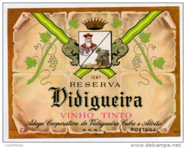 VINHO, Wine, Label - VIDIGUEIRA  (059) - Alcools