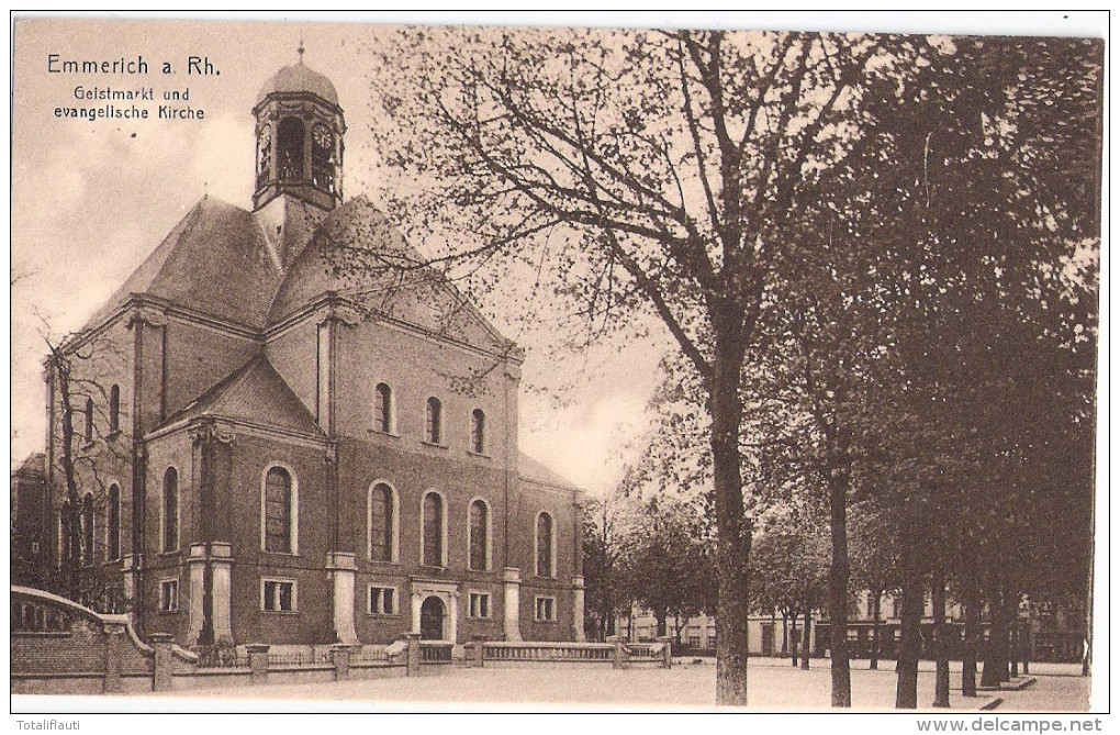 EMMERICH Am Rhein Geistmarkt Und Evangelische Kirche TOP-Erhaltung Ungelaufen - Emmerich