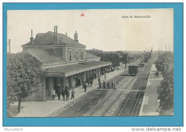 CPA - Chemin De Fer La Gare RAMBOUILLET 78 - Rambouillet (Schloß)