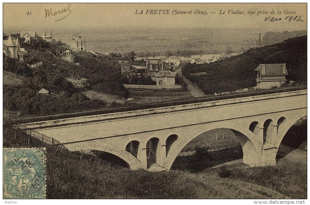 D 95 - LA FRETTE - Le Viaduc - Vue Prise De La Gare - La Frette-sur-Seine