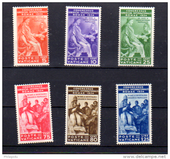 Congrès Juridique International à Rome, 66 / 71 (*) Neuf Sans Gomme, Cote * 250 &euro; - Unused Stamps