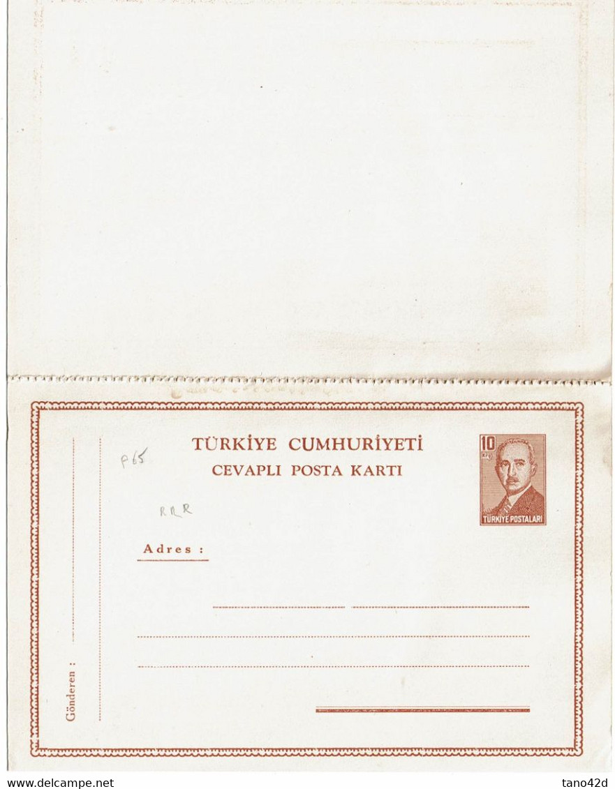 LACALT - TURQUIE - SERIE DE 4 CARTES POSTALES EMISSION DE 1949   MICHEL N° 63/64/65/66 RARES - Ganzsachen