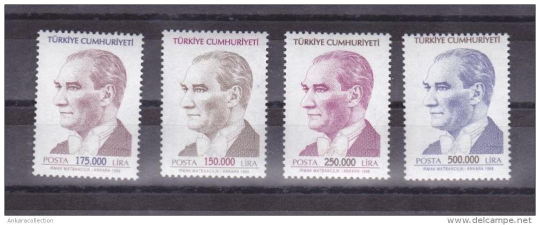 AC - TURKEY STAMP - REGULAR ISSUE STAMPS WITH THE PORTRAIT OF ATATURK MNH 30 AUGUST 1998 - Ungebraucht