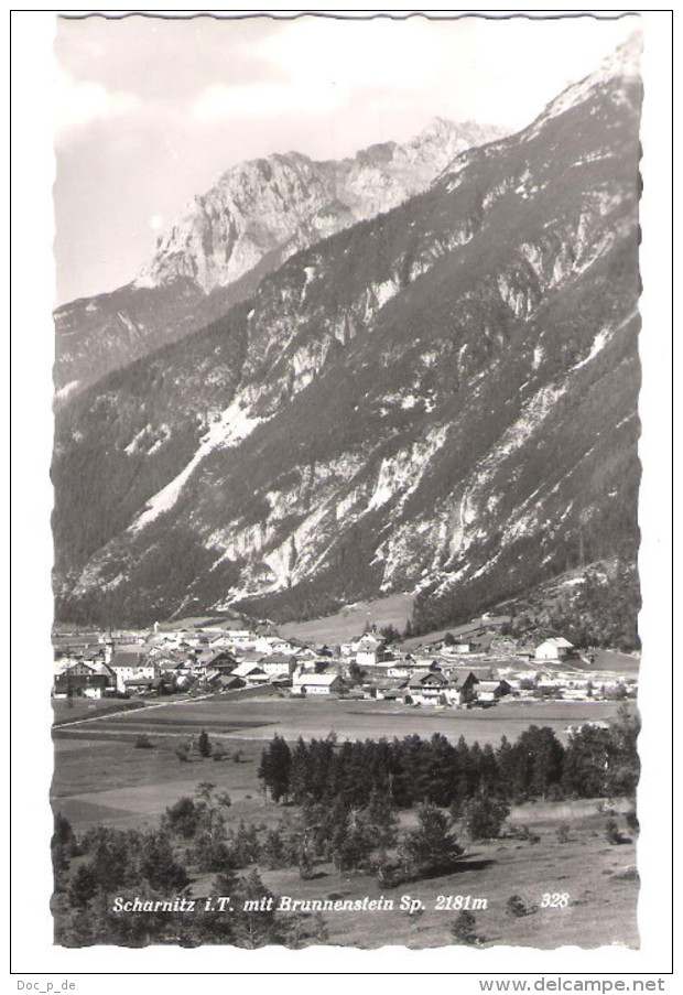 Österreich - Scharnitz In Tirol - Ortsansicht - Brunnenstein Sp. - Scharnitz