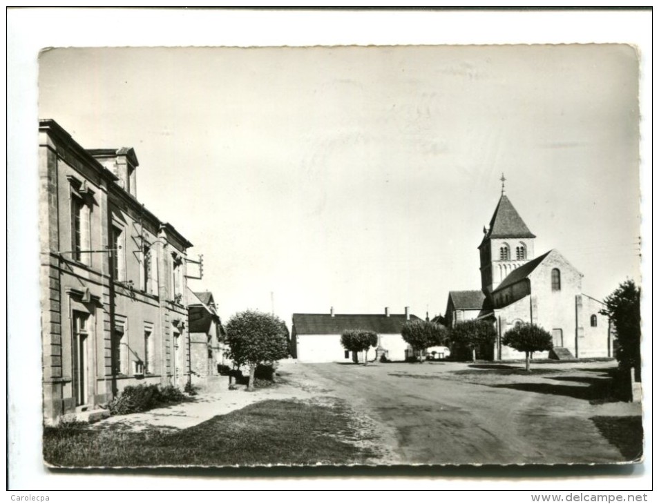 CP -ROuy (58)la Place De L Eglise - Autres & Non Classés