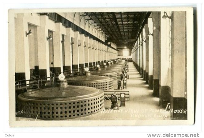 Interior View Of Power House Keokuk Iowa - Autres & Non Classés