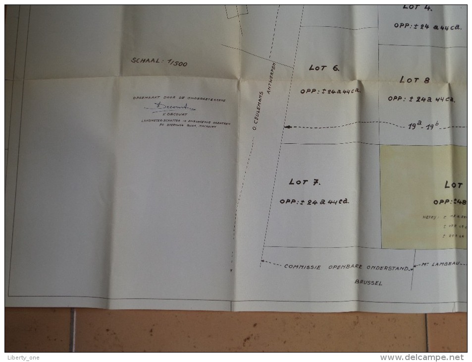 Gemeente STERREKEEK Wijk A ( V. Decourt Landmeter - Schatter Machelen ) Anno 19?? ( Zie Foto´s Voor Detail ) ! - Autres & Non Classés