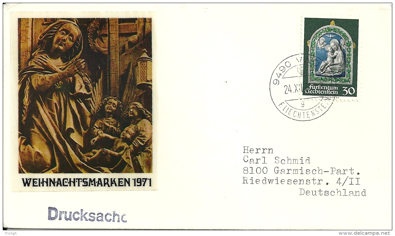 Liechtenstein 1971 / Weihnachten - Lettres & Documents