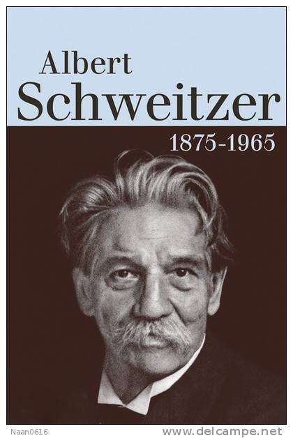 Theologian Organist Philosopher Physician, Albert Schweitzer, Postal Stationery -Postsache F - Articles Postaux (A41-02) - Albert Schweitzer