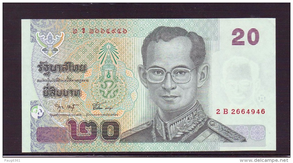 THAILANDE 2003 20 BATHS  NEUF UNC P109 - Thaïlande