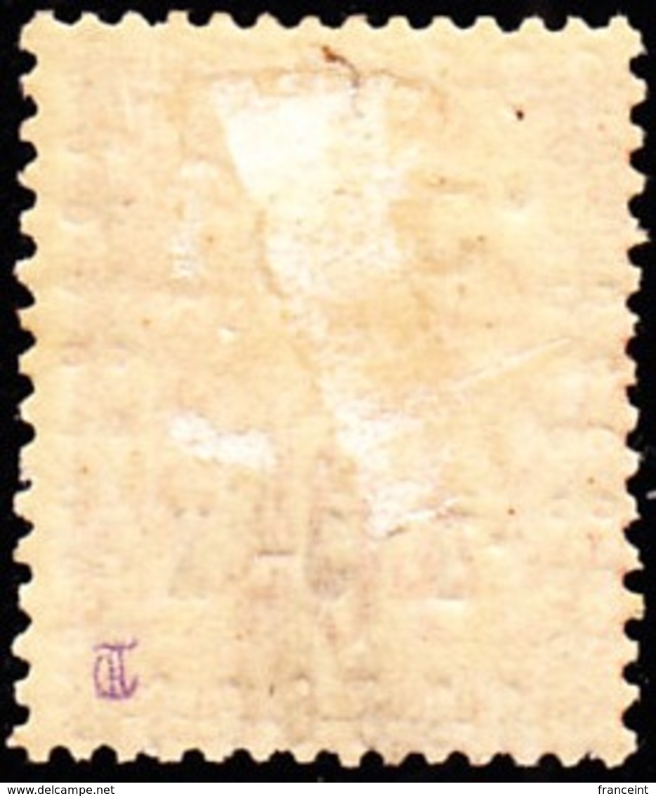 New Caledonia 1892 10c On 40c Perf Inverted Overprint. Scott 13a. MH. - Ongebruikt