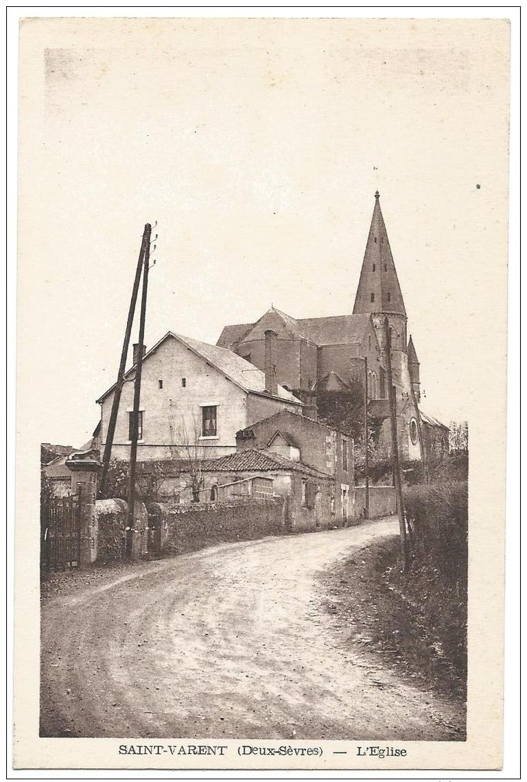 SAINT VARENT ( 79 - Deux Sèvres ) - L´Eglise ( Rue ... ) - Autres & Non Classés