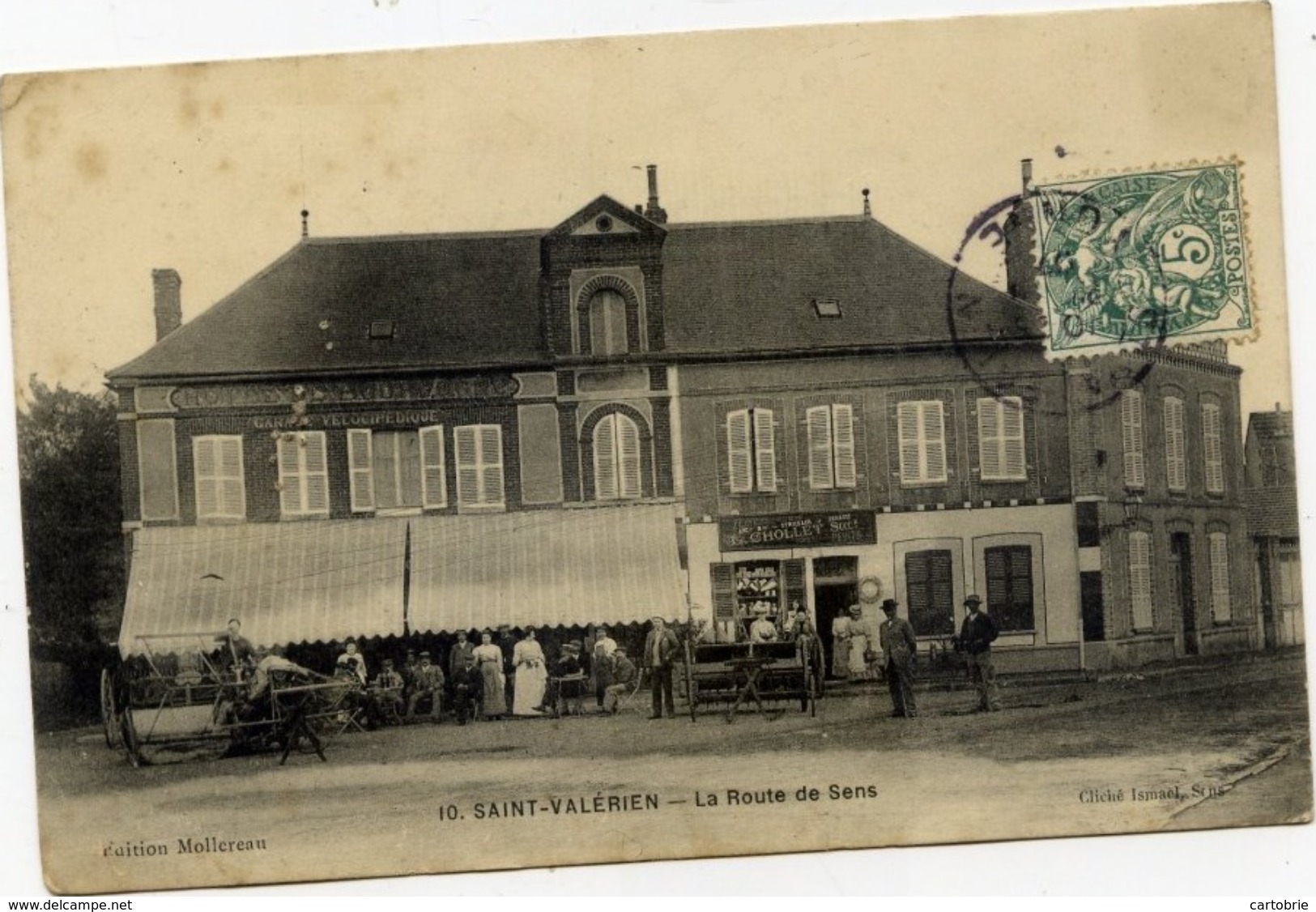 89 - SAINT-VALÉRIEN - La Route De Sens - Très Animée, Café, Commerce Peintures... - Saint Valerien