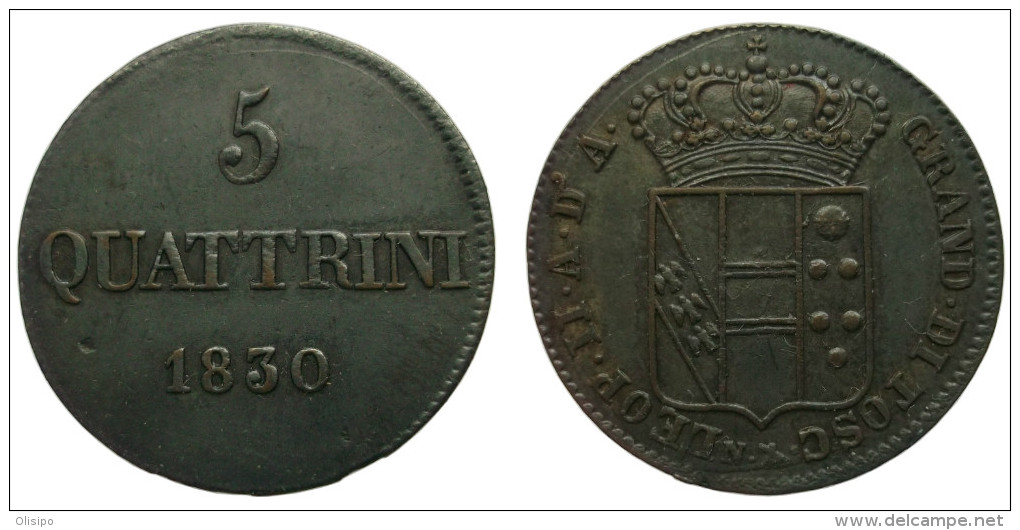 5 Quattrini 1830 (Italian States - Tuscany) - Tuscan