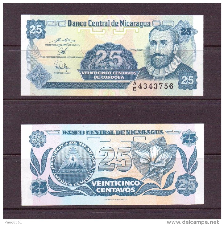 NICARAGUA 1991 4 BILLETS 1-5-10-25 CORDOBA  NEUF UNC P167/70 - Nicaragua