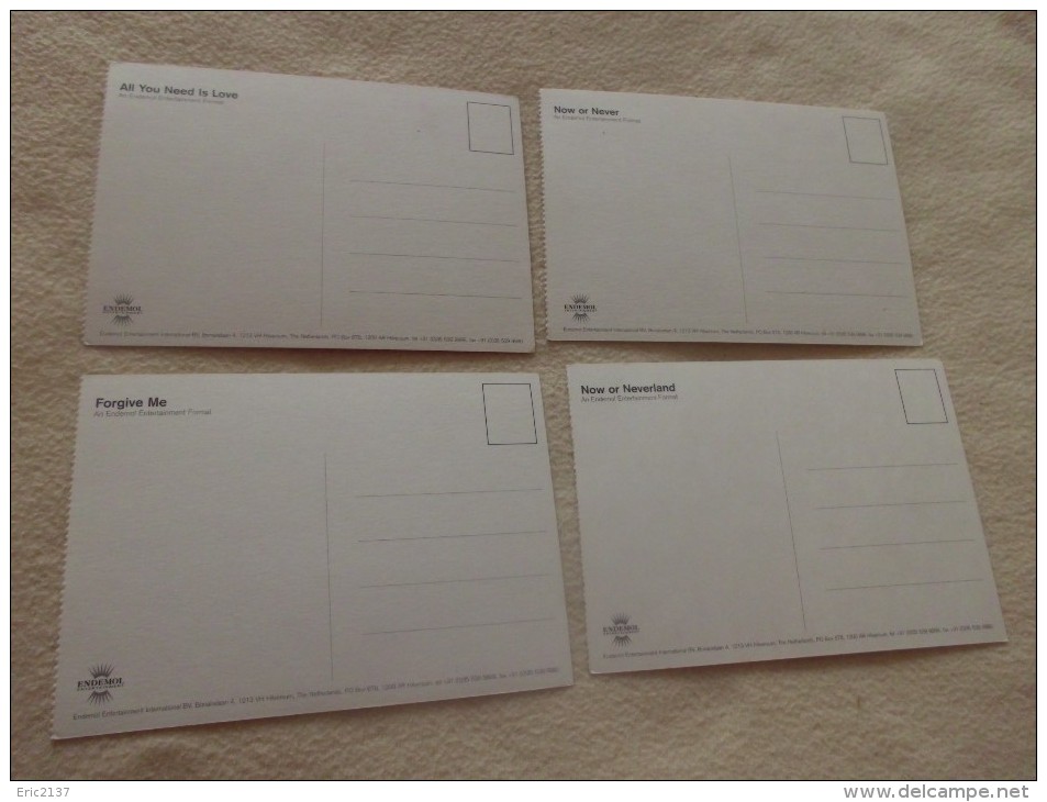 LOT DE 4 CARTES  A MESSAGES - 5 - 99 Cartoline