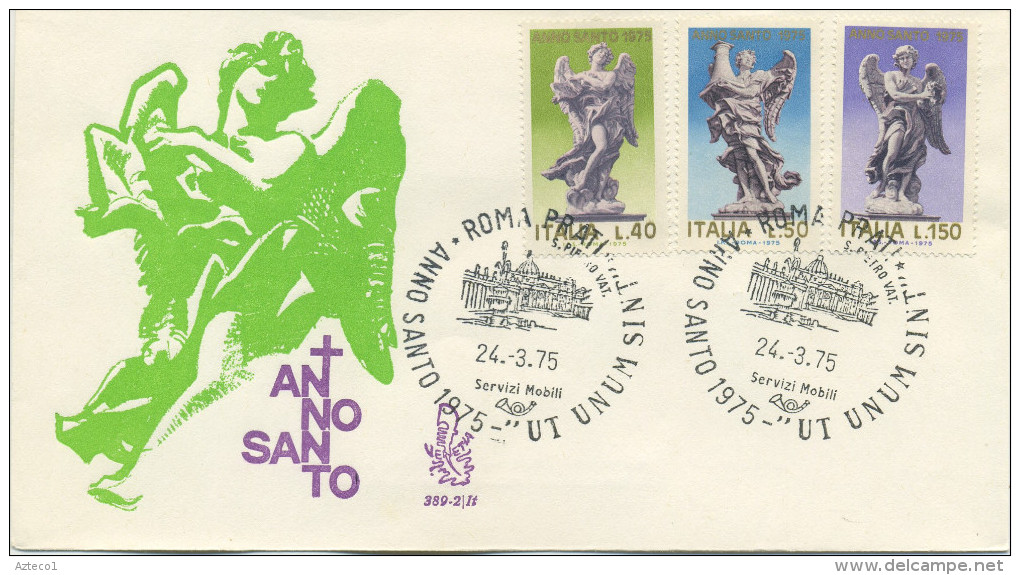 ITALIA - FDC VENETIA 1975 - ANNO SANTO - ANNULLO SAN PIETRO - FDC