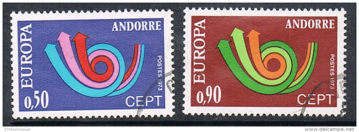 ANDORRE N°226 ET 227  EUROPA - Gebruikt