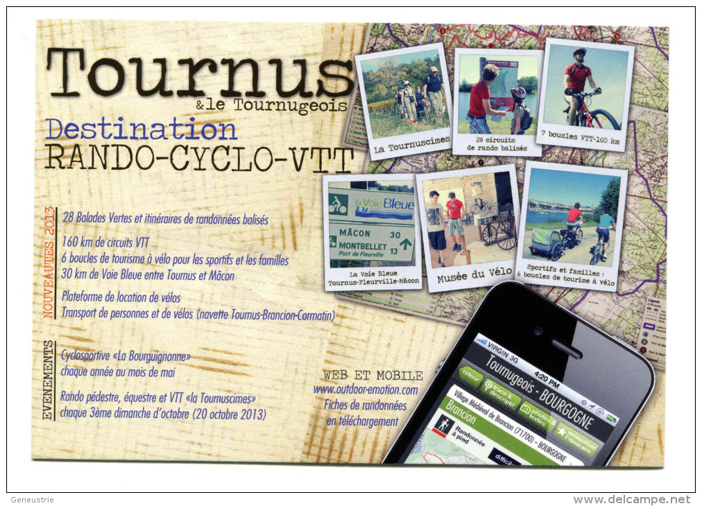 CPM - "Tournus, Destination Rando-Cyclo-VTT" Cyclisme - French Cycling - Saône-et-Loire - Other & Unclassified