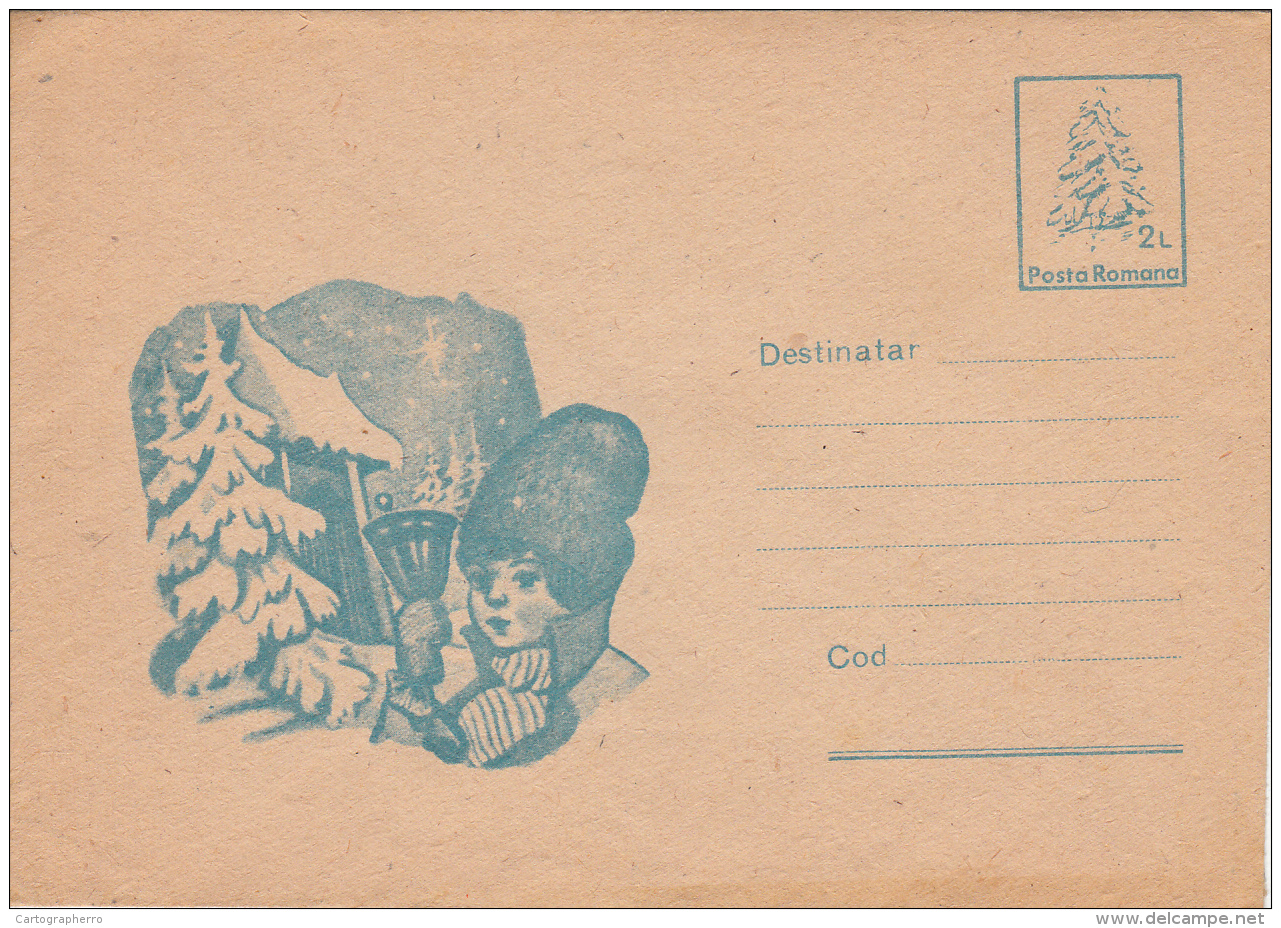 Romania New Year Christmas Winter Traditions Old Cover - FDC