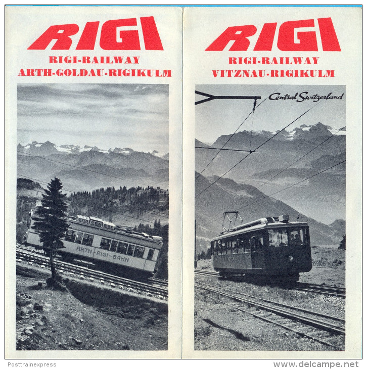 Switzerland. The Rigi Railway. - Tourism Brochures