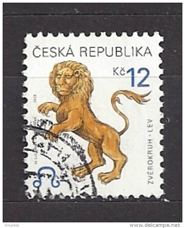 Czech Republic 2001 ⊙ Mi 283 Sc 3072 Zodiac - Leo.  Tschechische Republik. C.2 - Oblitérés