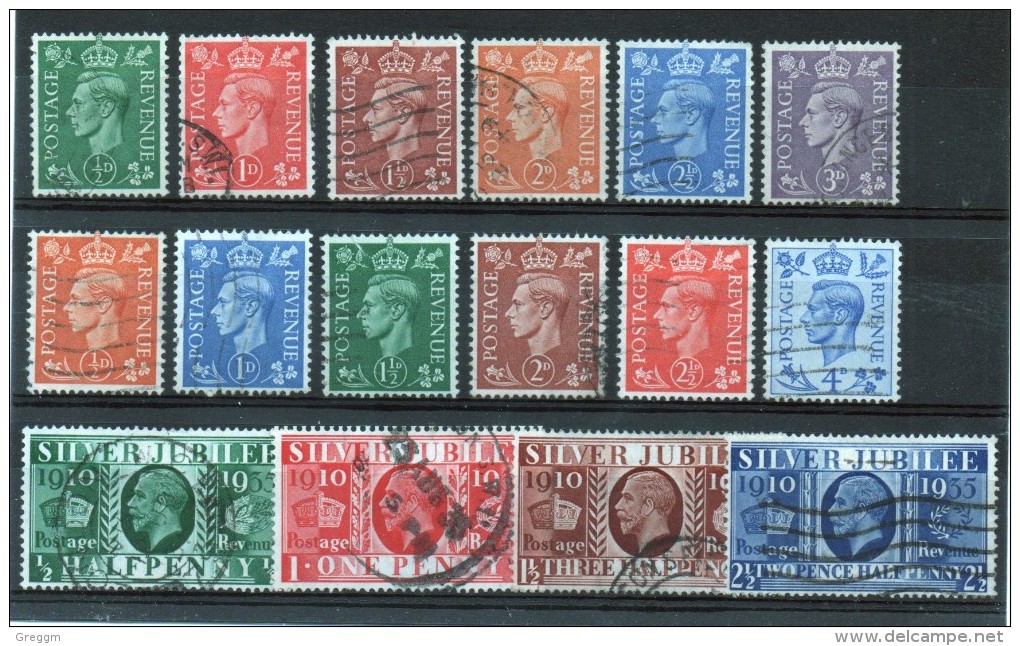 Great Britain Small Fine Used Selection Of Early Kings. - Used Stamps