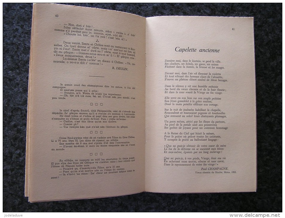 ALMANACH WALLON 1956 Littéraire & Artistique Régionalisme Folklore Patois L' Ardenne Autrefois Lenguerand Tournai Mons