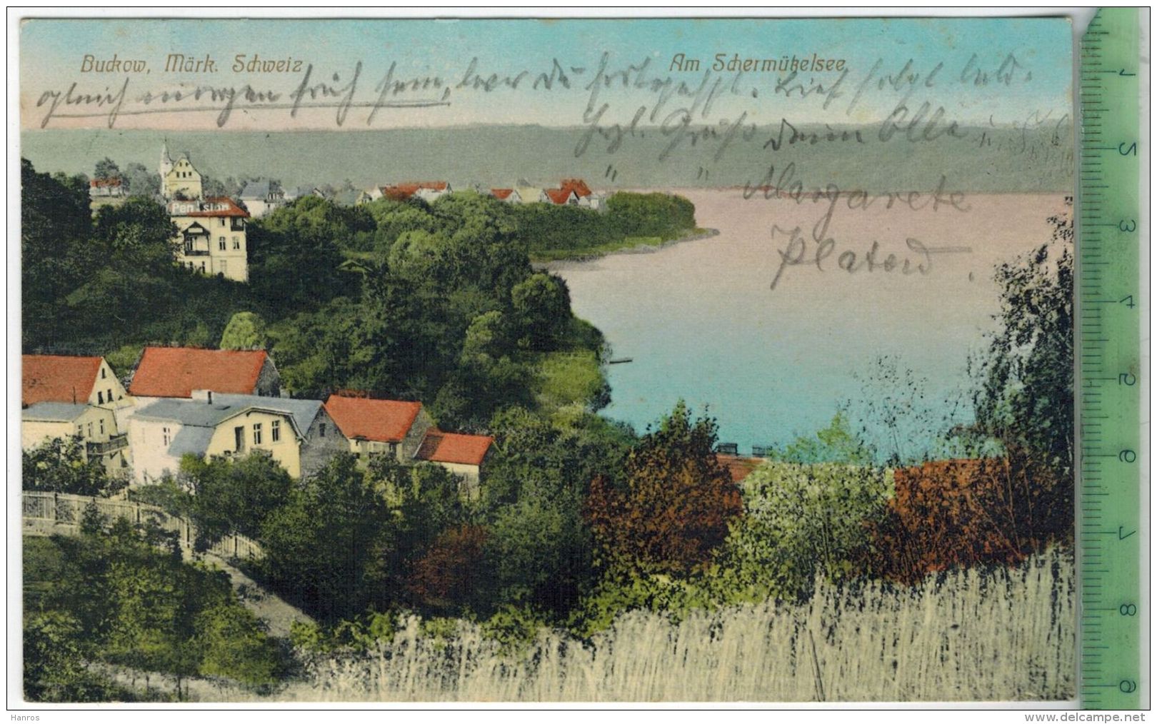 Buckow, Märk. Schweiz, 1912, Verlag: -----,  Postkarte, Mit Frankatur, Stempel BUCKOW  29.7.12,  Maße: 14  X 9 Cm - Buckow