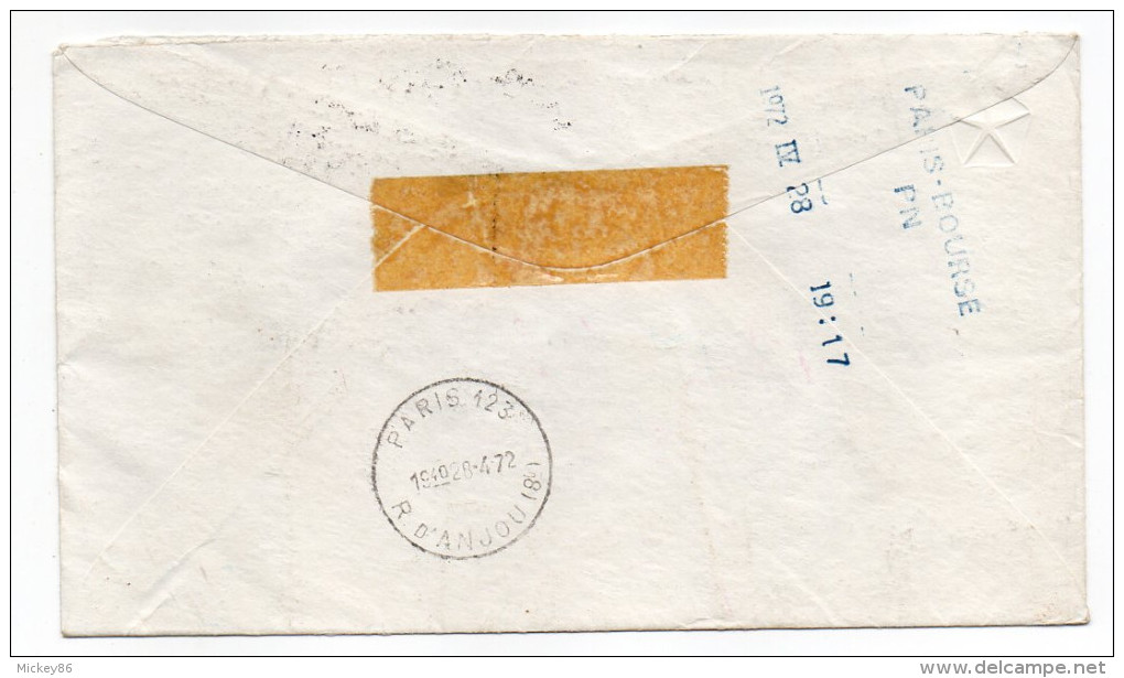 Mexique-1972--Lettre"Special Delivery"de Mexico Admon N°24 Pour PARIS (France)-timbres+cachets PARIS 123-Paris Bourse PN - Mexique