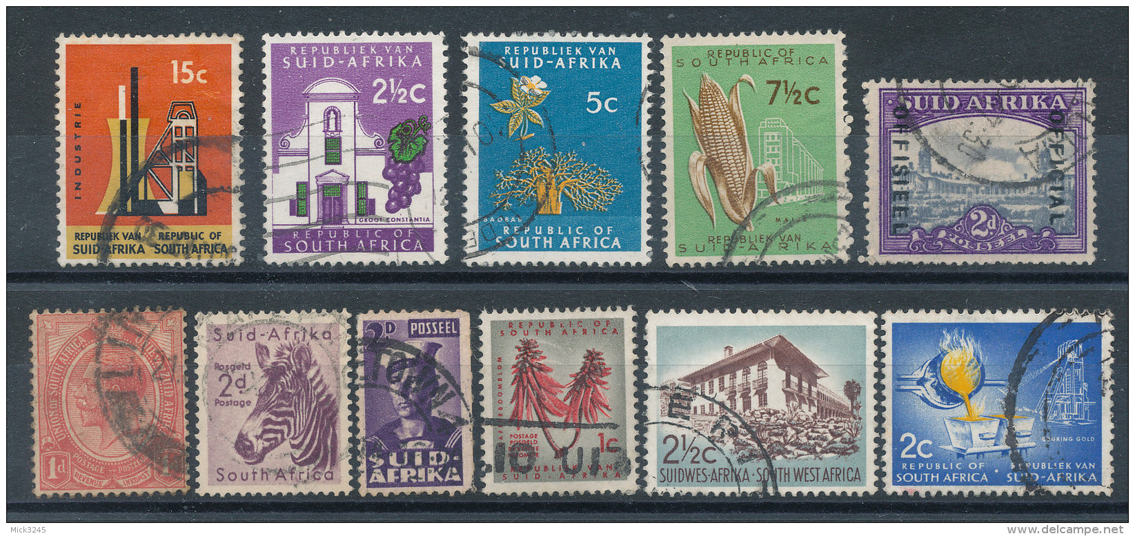 Afrique De Sud Petit Lot De Timbres Divers - Lots & Serien