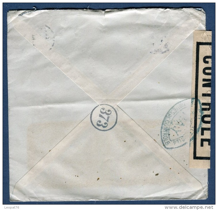 France- Enveloppe De Toulouse  En 1945  Affranch. Type Gandon Et Contrôle Postal Voir 2 Scans   Réf. 805 - 1921-1960: Période Moderne