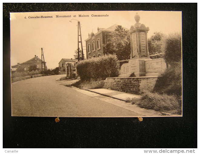 K-n°308  /   Liège > Soumagne  - Cerexhe-Heuseu,  Monumment Et Maison Communale       /  Circulé - Soumagne