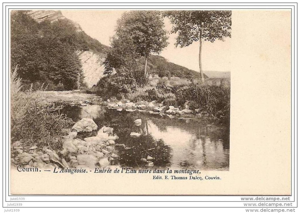 - 50% .  COUVIN ..-- L ´ Adugeoise . Entrée De L ´ Eau Noire Dans La Montagne . - Couvin