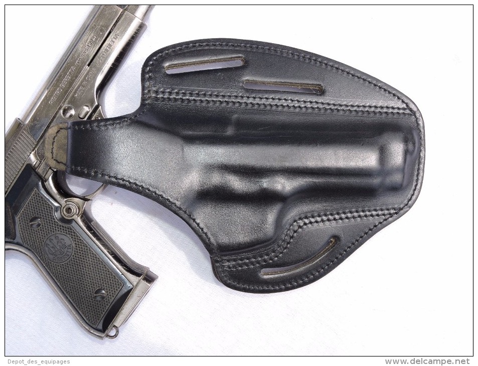 ETUI CUIR HOLSTER BERETTA 92 - MAS G.1   GENDARMERIE ETAT NEUF